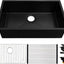 Fregadero cocina acero inox 32x19pulg negro antiarañazos