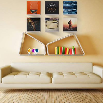 8 Estantes Acrílico 12" para Discos LP Pared