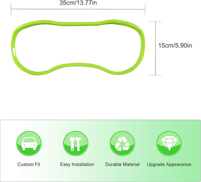 Accesorios interiores Dodge Charger 15-24 ABS verde