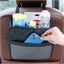 Organiz. asiento coche bolsa plegable cuero multiusos