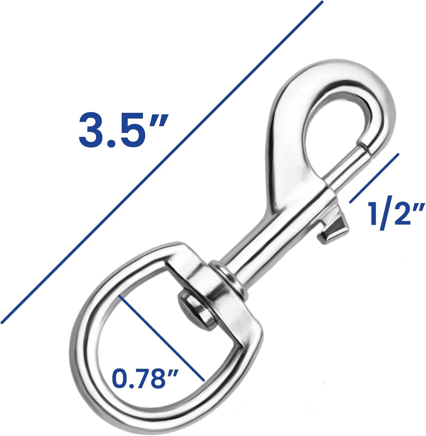 Perno de ojo acero redondo 3pulg x 3/8pulg 70lb enchapado níquel