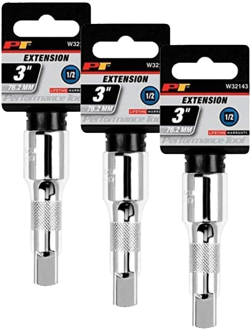 Llave 1/2pulg con extensión 3pulg set 3
