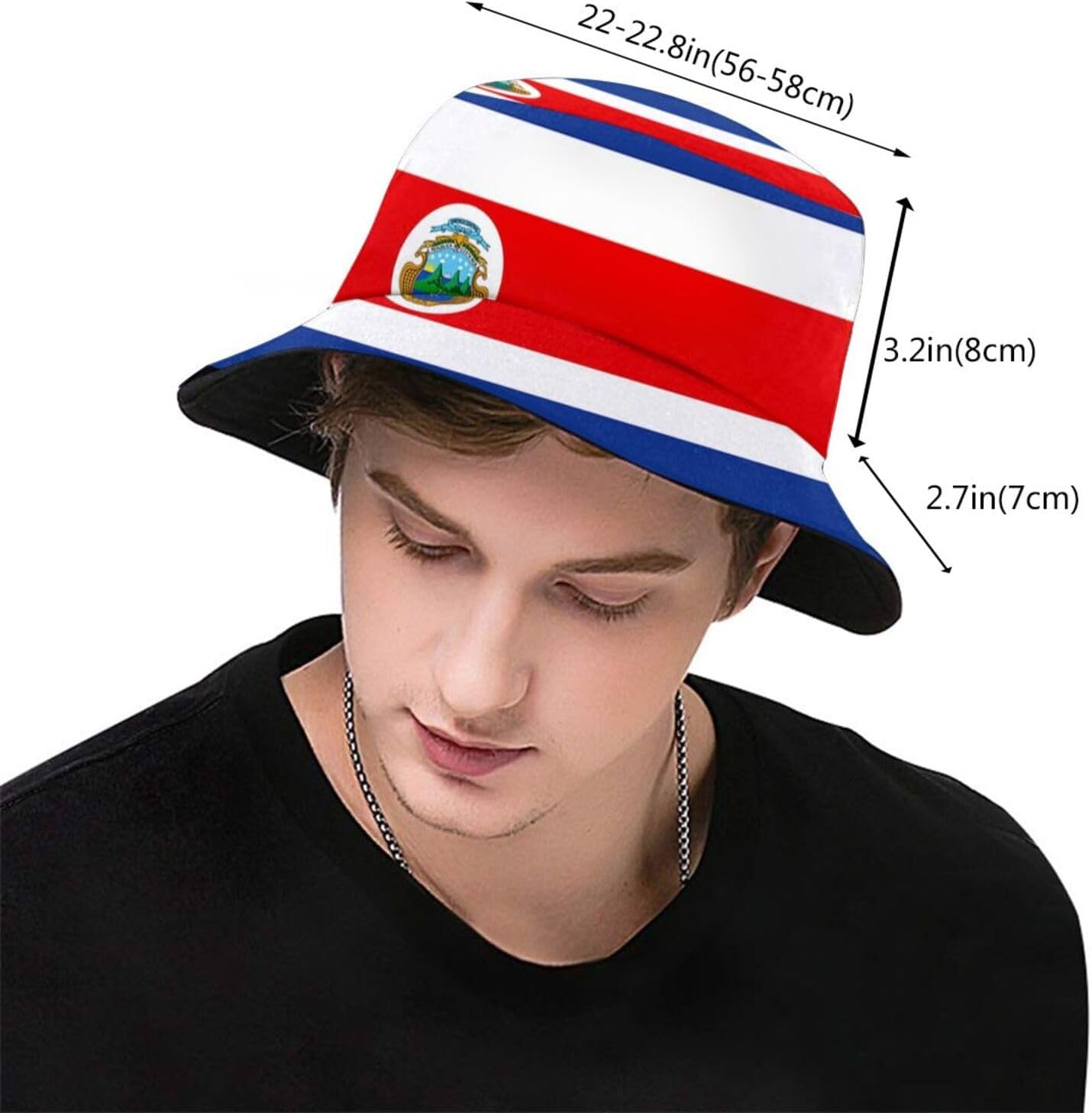 Sombrero pescador bandera plegable para mujer hombre niño