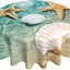 Mantel redondo estrella mar concha playa reutiliz. 60"