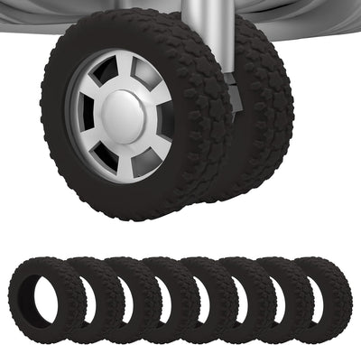 Fundas ruedas equipaje protector negro