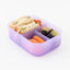 Caja Bento 3 compartimentos silicona LFGB tapa hermética
