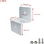 4 Set Soportes Panel Solar Aluminio Z Plata