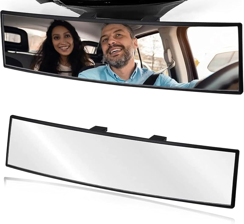 Espejo retrovisor 10.6pulg vidrio HD antirreflejo SUV camión blanco