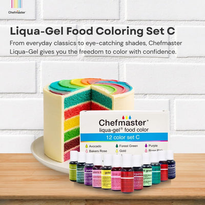 Colorante alimentario Liqua-Gel 12 colores resistente