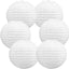 Farolillos papel blanco 10pulg decorativos cumpleaños bodas