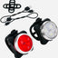Juego luces bicicleta USB LED impermeable 4 modos