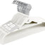 20 Perchas Terciopelo Blanco Antiderrap 360° para Adultos