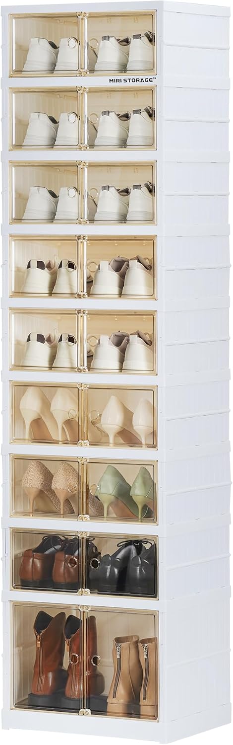 Zapatero plegable 9 niveles 18 pares puertas magnéticas