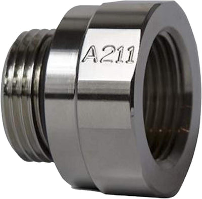 Válvula adaptadora drenaje aceite hilo plateado 27mm