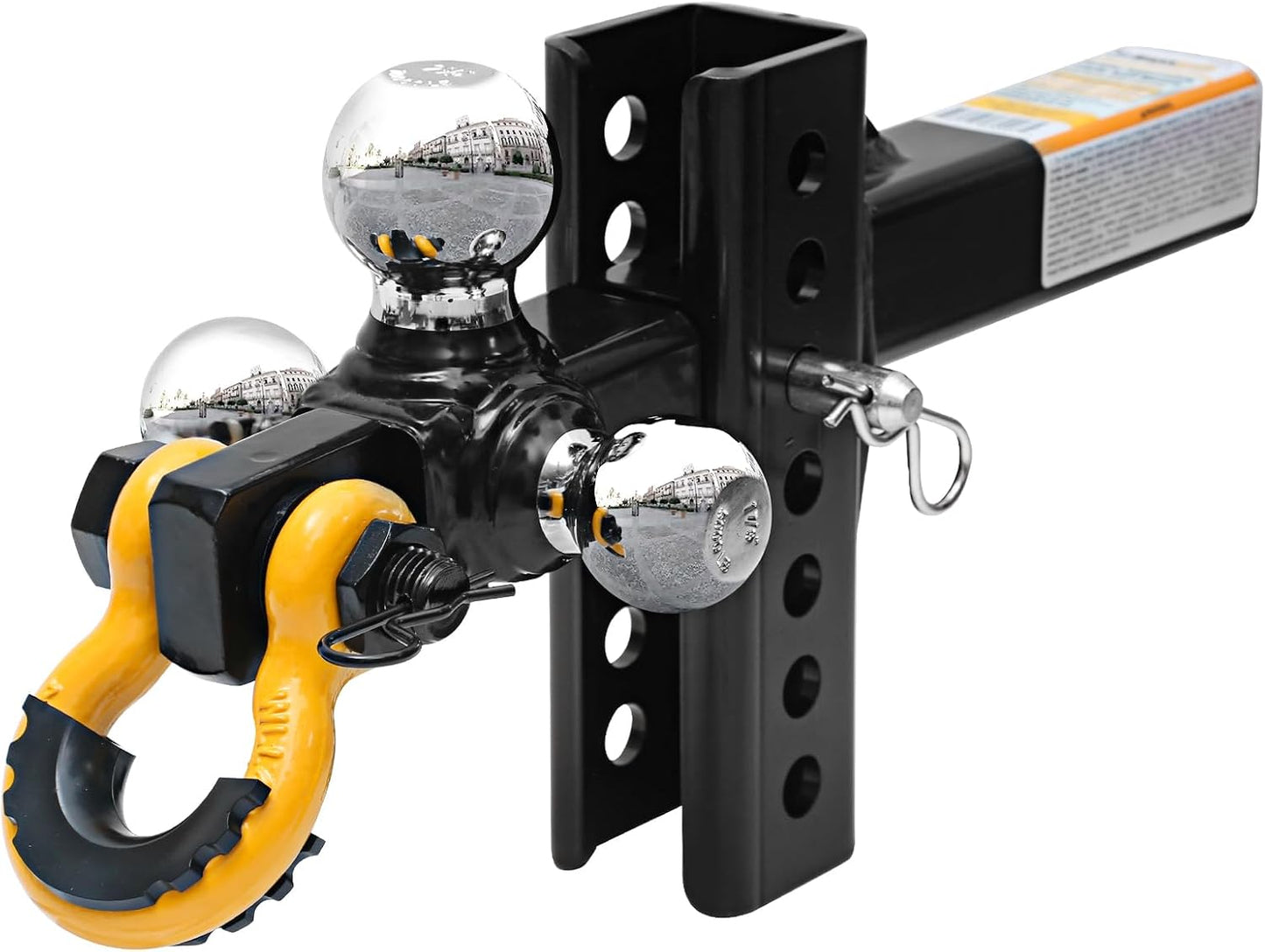 Enganche remolque 3 bolas pasador giratorio 2" 12000lb