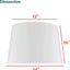 Pantalla lámpara rígida forma empire 12x14pulg taupe
