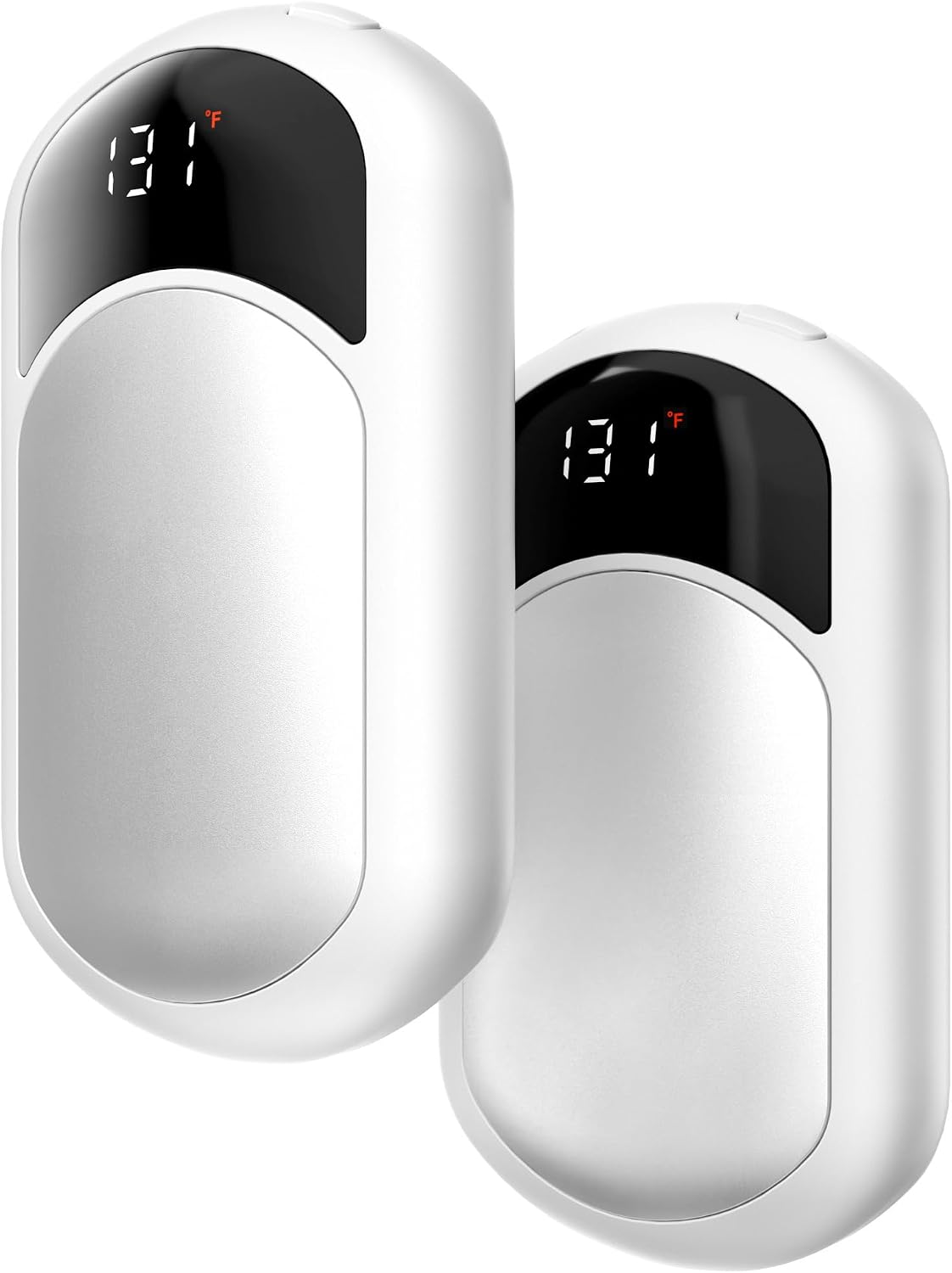 Calentador manos recargable 104-131°F con control temp bolsillo