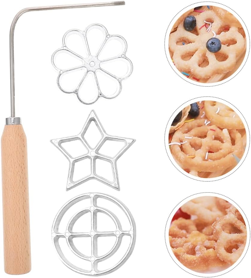 Set moldes aperitivos fritos con mango aluminio