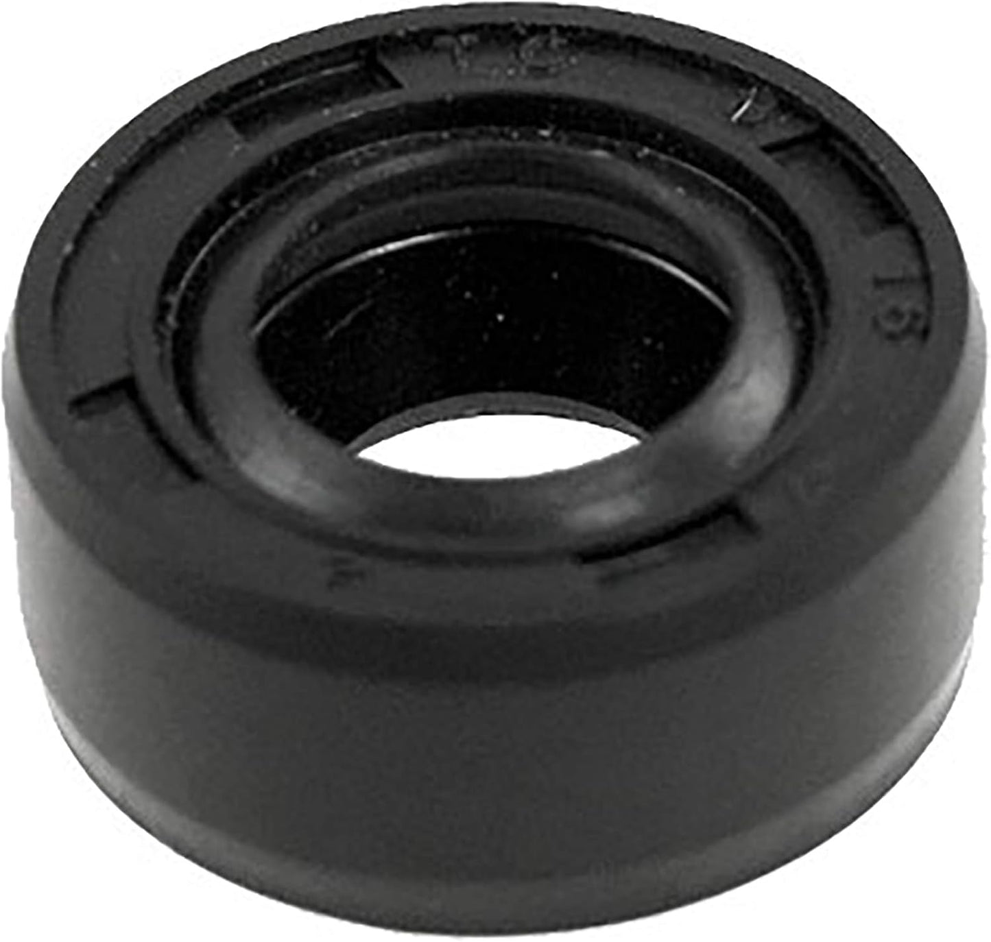 Sello aceite eje giratorio métrico 8x16x7mm doble labio goma negro