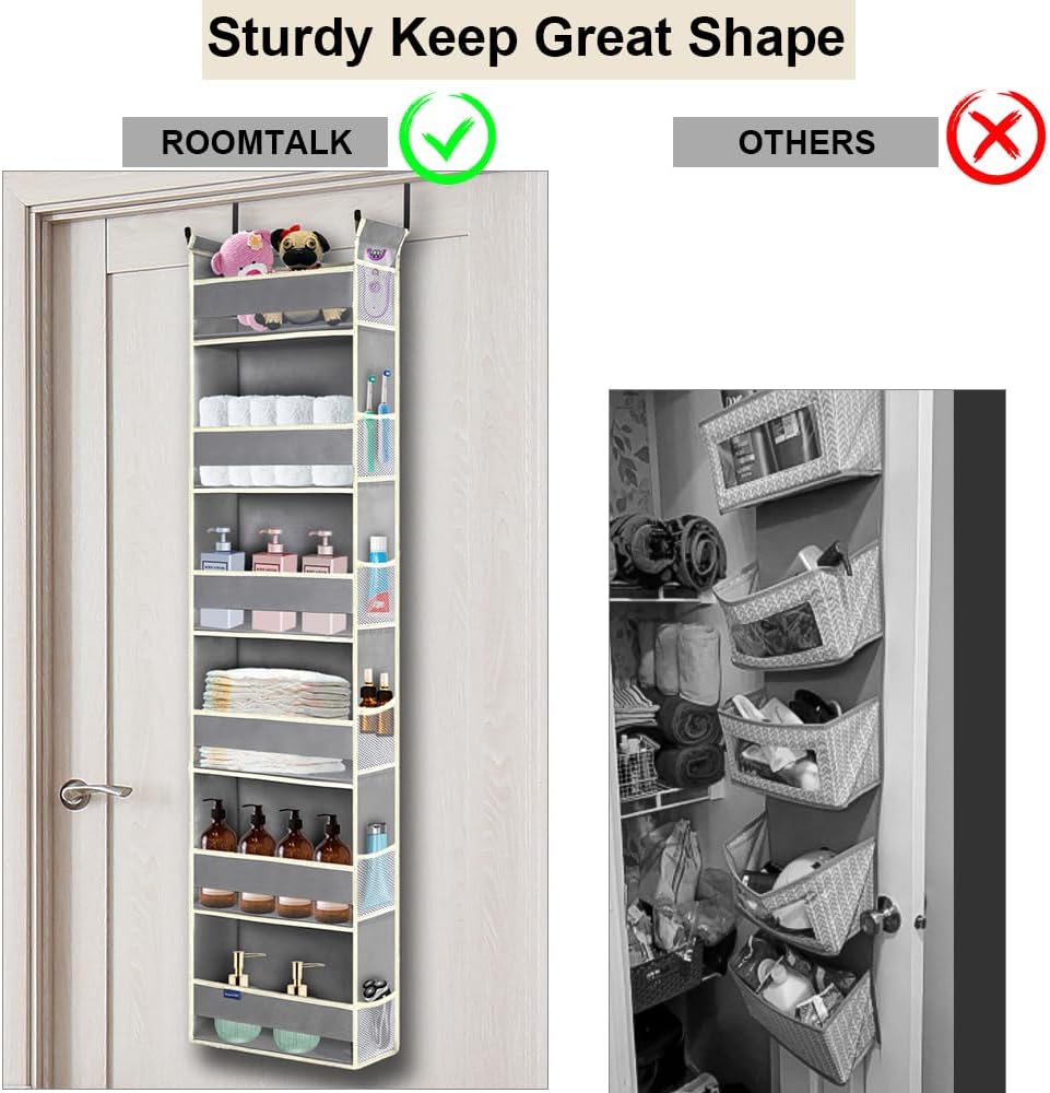 Organiz. puerta 6 estantes 12 bolsillos baño dormitorio