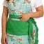 Delantal algodón mujer talla grande con bolsillos cocina