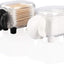 Dispensador acrílico soporte hisopos algodón baño