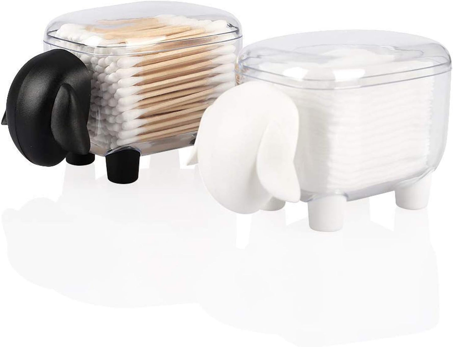 Dispensador acrílico soporte hisopos algodón baño