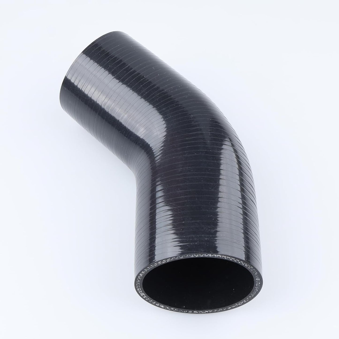 Acoplador reductor codo 45 grados manguera silicona