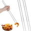 2 Pares Palillos Acero Inox 15.3pulg Antiderrap Reutilizables