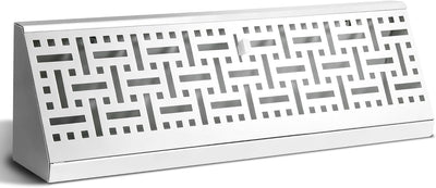 Rejilla ventilación zócalo 15pulg diseño RoundFlow acero inox
