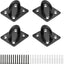 4 Pzas Placas Ojo Almohadilla M6 Acero Inox 304 con Gancho y Bucle
