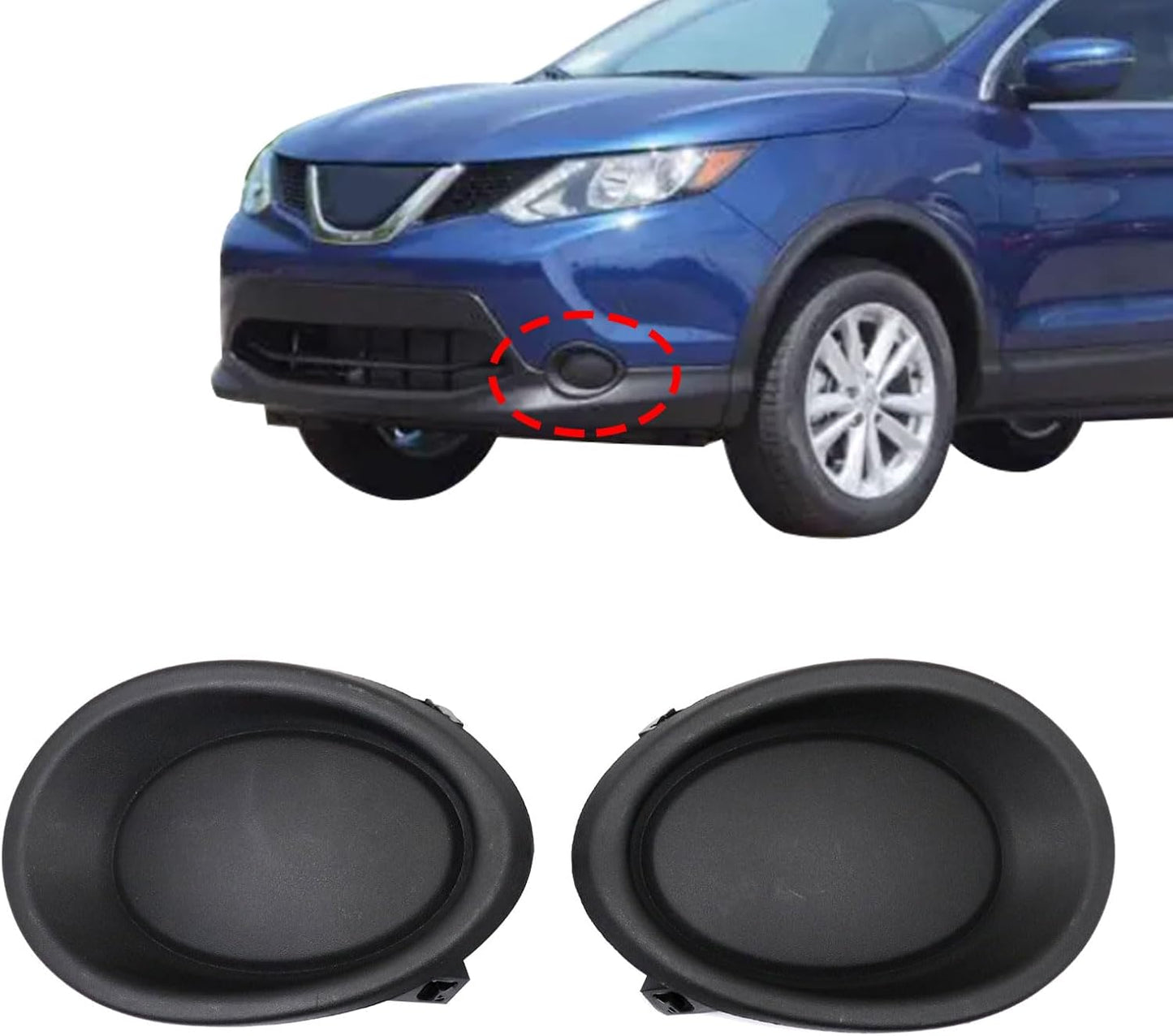 Tapas cubierta luz antiniebla Nissan Rogue Delantero izq