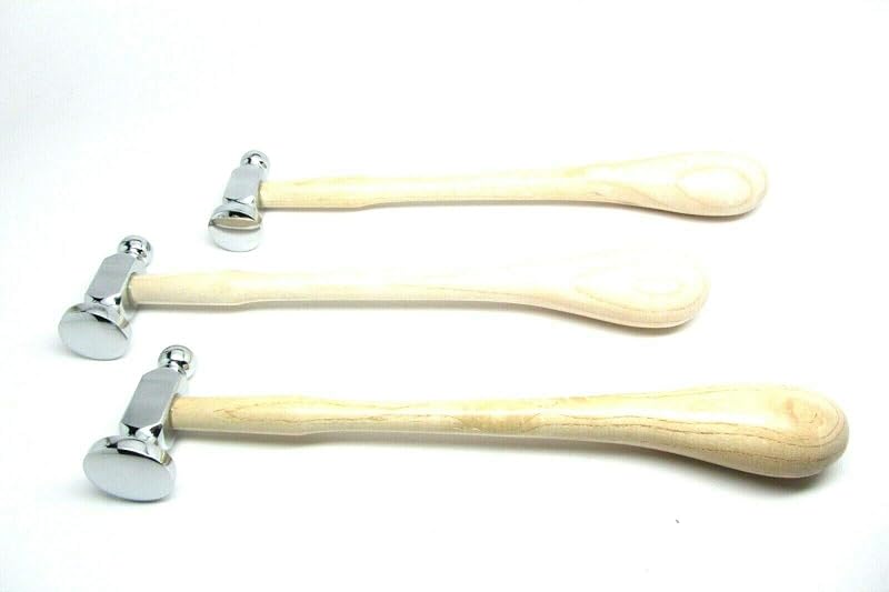 3 Martillos Chasing para Platería Orfebrería
