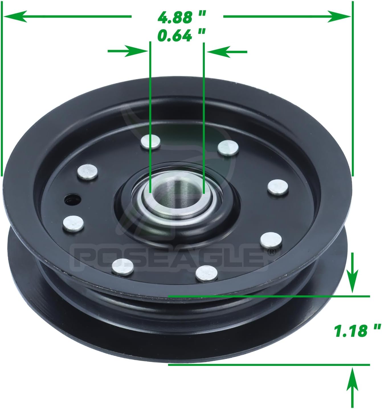 2 Poleas Tensoras Planas 30224 Repuesto Dixie Chopper