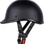 Casco motocicleta vintage perfil bajo media cara aprobado