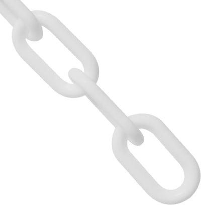 Cadena plástica barrera 2pulg blanco
