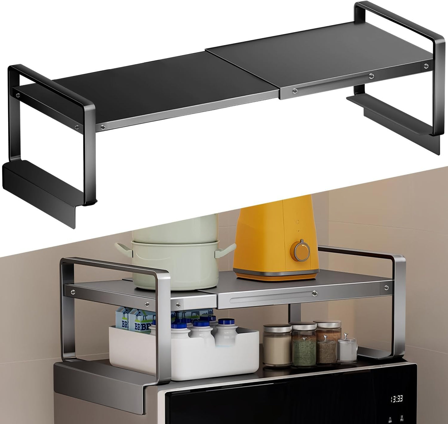 Estante ajustable para refrigerador lavadora 17-31.5pulg