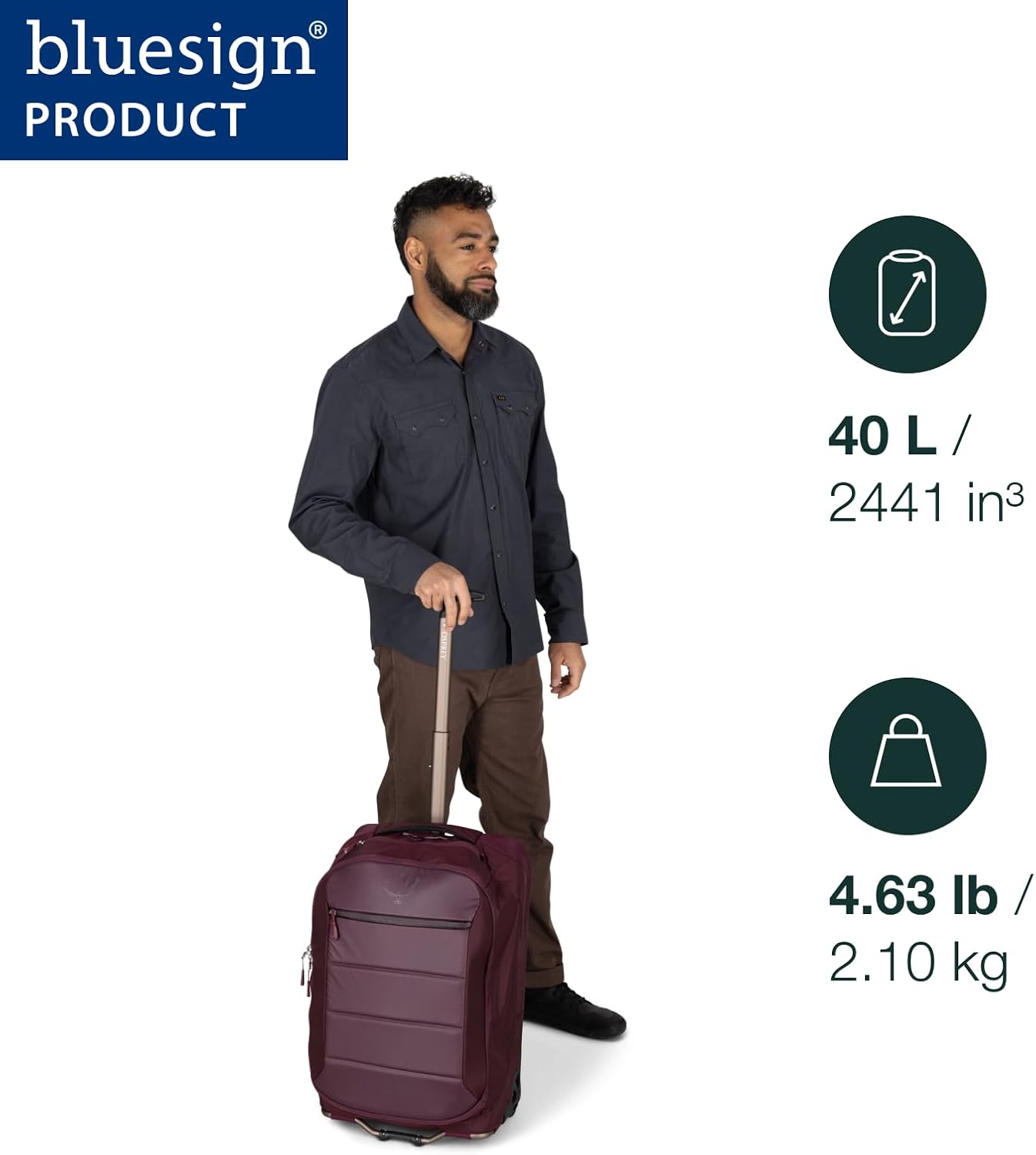 Maleta 2 ruedas ligera para viajes aéreos