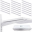20 Uds Soportes Estante Alambre Resistentes 11.5" Blanco