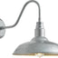Farol pared exterior cuello cisne 10" estilo granja
