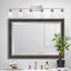Lámpara tocador baño 6 luces vidrio sembrado níquel
