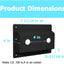 Kit cubierta grifo soporte ducha placa bisel negro