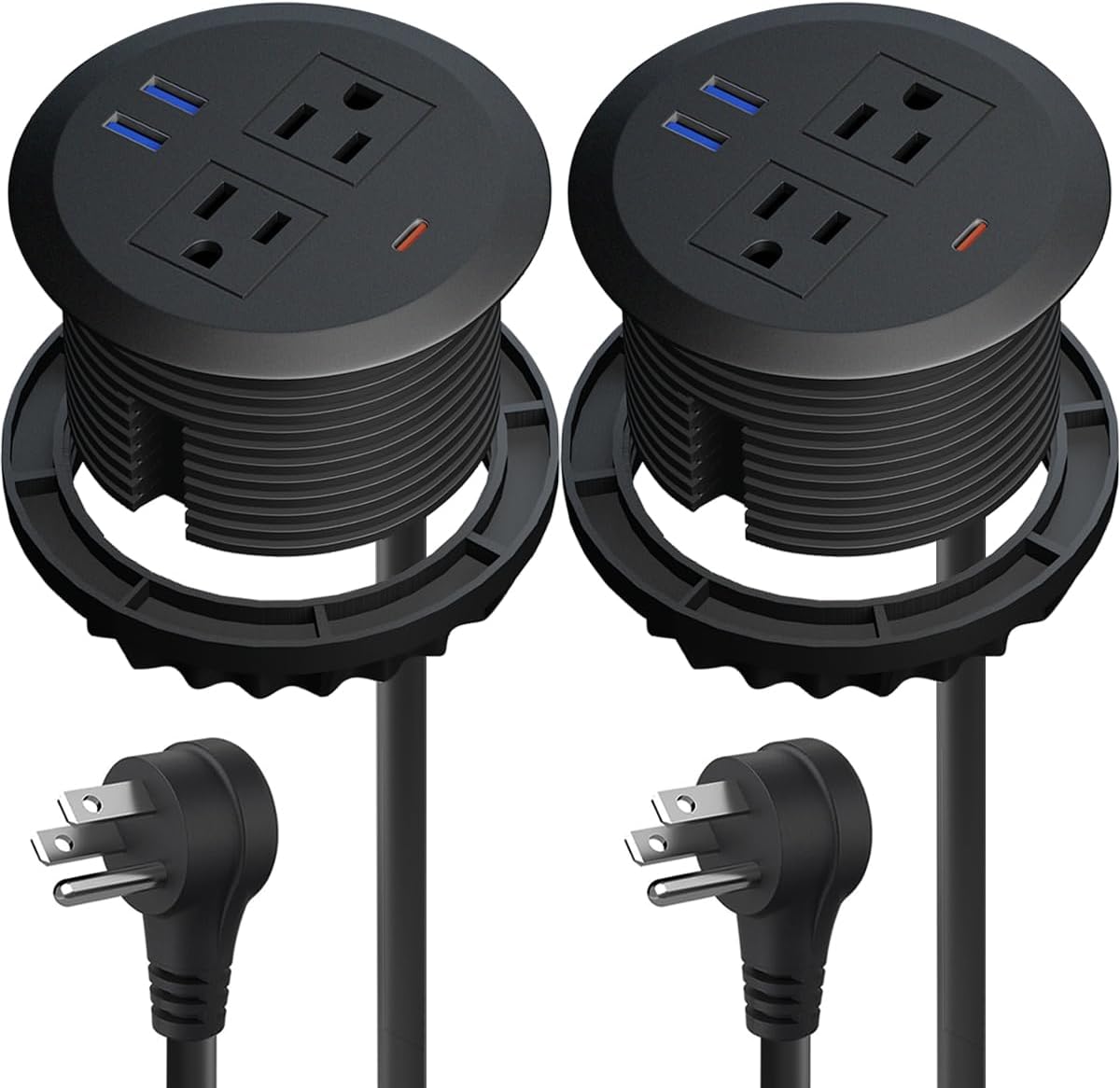 Ojal alimentación escritorio 3-1/8pulg USB C PD30W