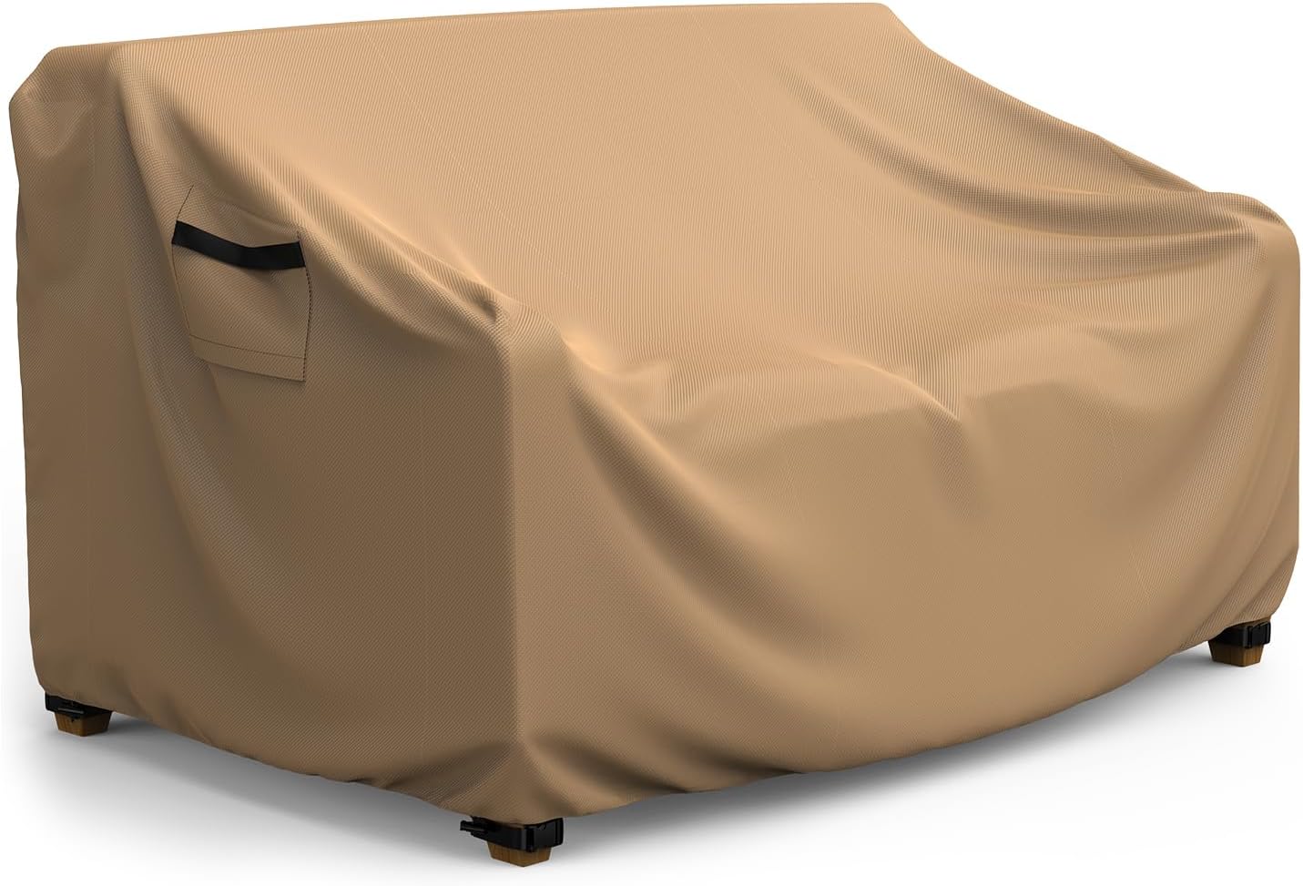 Funda impermeable sofá patio 3 plazas con ventilación marrón