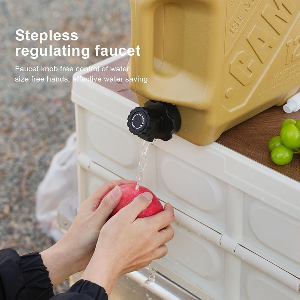 Jarra agua 3.2gal grifo sin BPA para camping emergencias