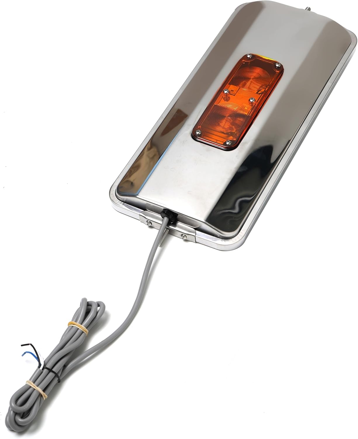 Espejo acero inox 7x16" con luz calentada
