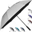 Paraguas golf 62" resistente viento UPF 50 plateado