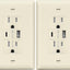 Toma pared USB-C 36W 2 Pzas resistente instalación fácil