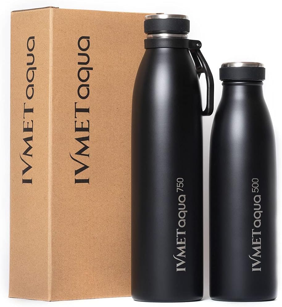Botella agua acero inox aislamiento vacío 25.3oz deporte