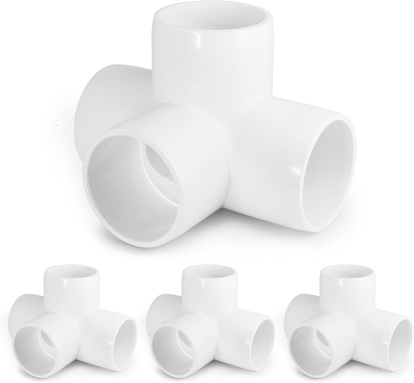 Accesorios PVC 1-1/2 pulg en T con codo esquinero SCH40